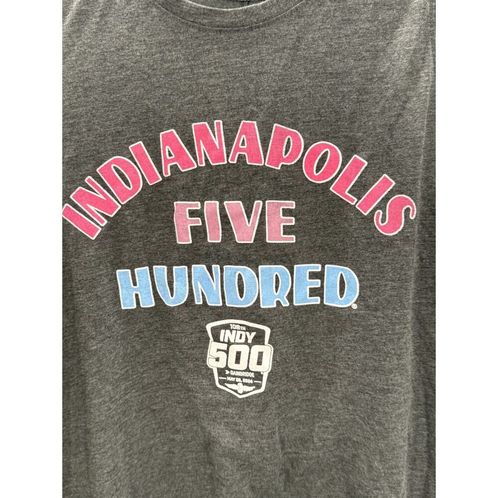 Indianapolis 500 Tank Top 108th Indy Car 2024 Women's Size M Grey Camp David - Picture 2 of 7